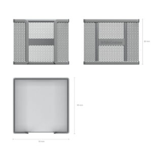 Märkmepaberi hoidja Compass Classic, metallsõrestik, hõbe