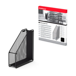 Dokumendisahtel vertikaal metallvõre, must