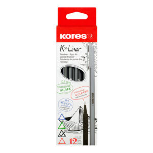 Tindipliiats KORES K-Liner 0.4 mm, must