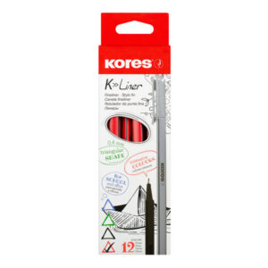 Tindipliiats KORES K-Liner 0.4 mm, punane.12tk hind