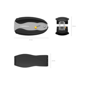 Klambrieemaldaja Elegance Classic, lukustusega must