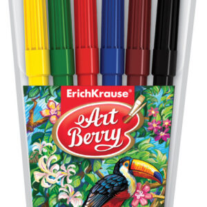 Viltpliiatsid 6 värvi ARTBERRY Super Washable (61830)