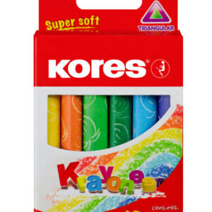 Vahakriit 12 värvi KORES kolmnurkne, riputuspakis