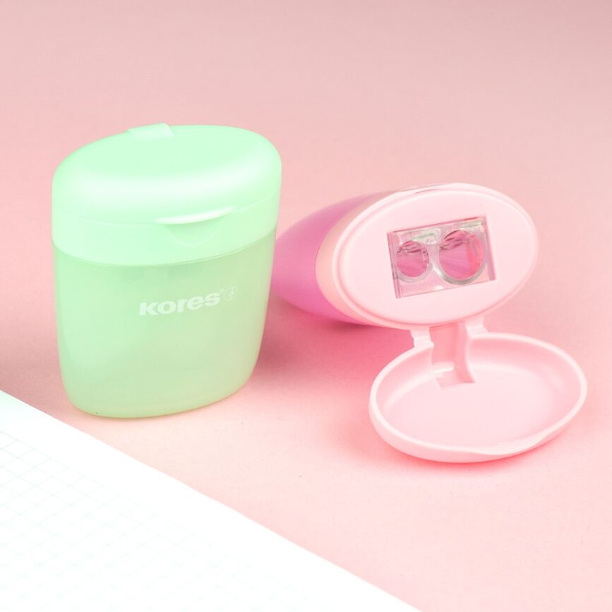 Pliiatsiteritaja KORES Deposito Pastel, kogujaga kahene, assortii müügialusel | Kasseti Expert