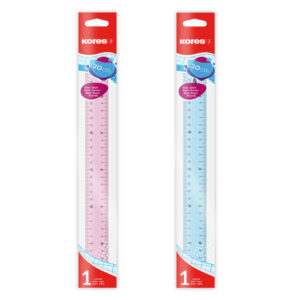 Joonlaud 30 cm KORES roosa või sinine riputuspakis