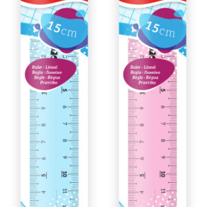 Joonlaud 15 cm KORES roosa või sinine riputuspakis