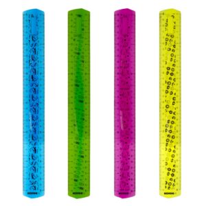 Joonlaud 30 cm KORES Elastik, painduv, 4 värvi riputuspakis