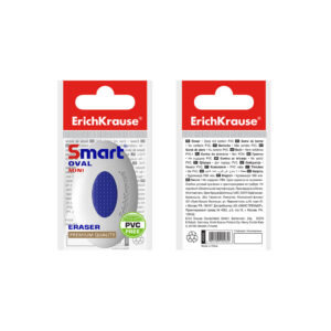 Kustutuskumm SMARTWAY 41x29x9mm, ovaalne, 36tk müügialusel riputuspakis