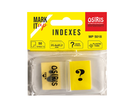 Märkmepaber-järjehoidja Osiris 25,4x43,2mm KÜSIMÄRK, 50 tk | Kasseti Expert
