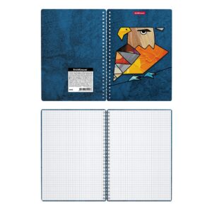 Spiraalkaustik A5 80 lehte ruut BIRDS, plastkaas