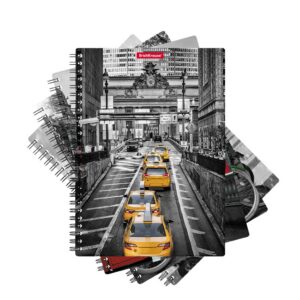 Spiraalkaustik A5 80 lehte ruut TRAVEL, plastkaas