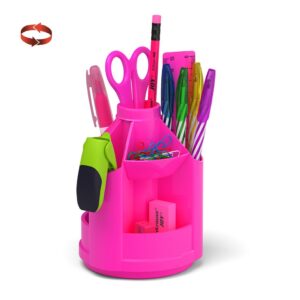 Lauagarnituur täidetud Mini Desk Neon Solid, roosa
