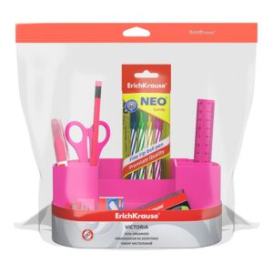 Lauagarnituur täidetud Victoria Neon Solid, roosa