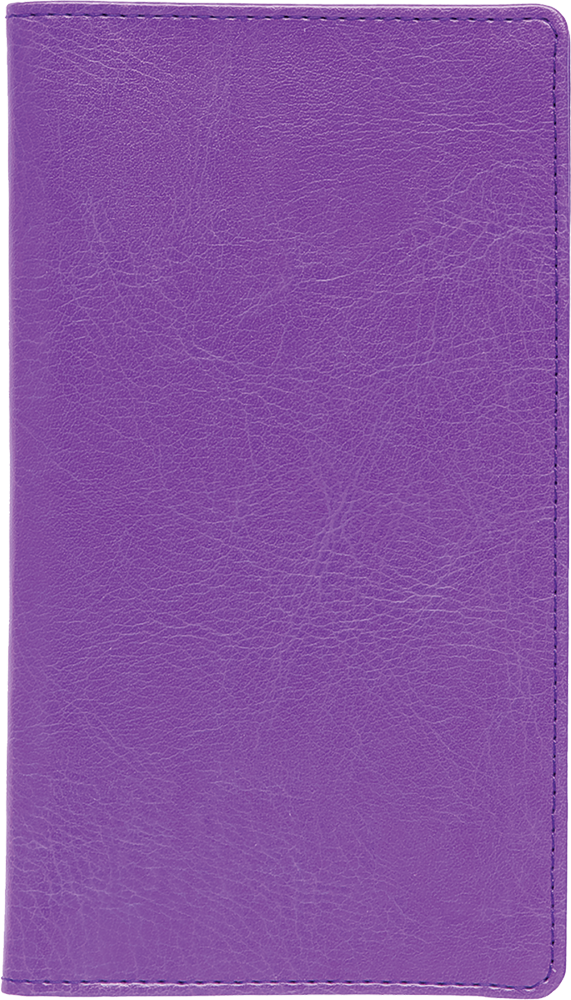 Ruuduline märkmik 76x134 mm, 60 lehte, LUX kaaned – lilla | Kasseti Expert