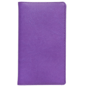 Ruuduline märkmik 76×134 mm, 60 lehte, LUX kaaned – lilla