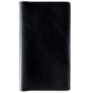 Ruuduline märkmik 76×134 mm, 60 lehte, LUX kaaned – must