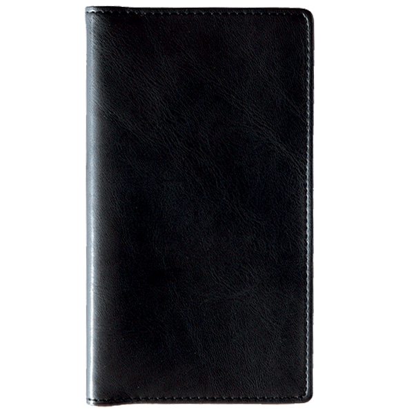 Ruuduline märkmik 76x134 mm, 60 lehte, LUX kaaned – must | Kasseti Expert