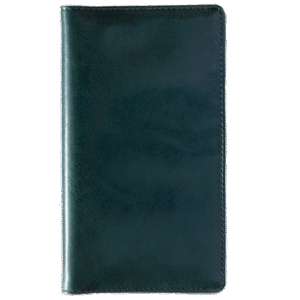 Ruuduline märkmik 76×134 mm, 60 lehte, LUX kaaned – roheline