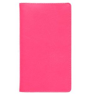 Ruuduline märkmik 76×134 mm, 60 lehte, LUX kaaned – roosa