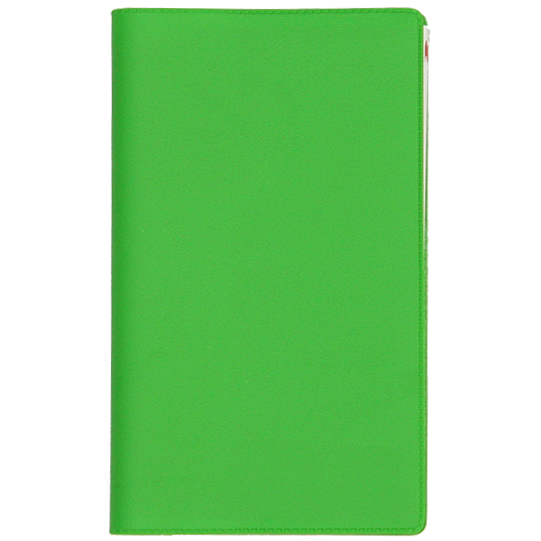 Ruuduline märkmik 76x134 mm, 60 lehte, plastkaaned – heleroheline | Kasseti Expert