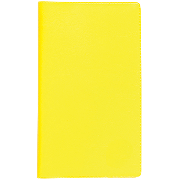 Ruuduline märkmik 76x134 mm, 60 lehte, plastkaaned – kollane | Kasseti Expert