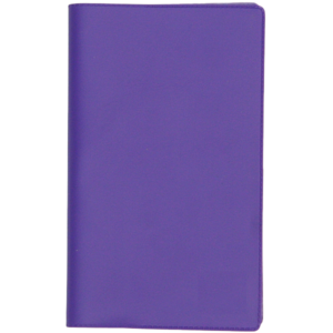 Ruuduline märkmik 76×134 mm, 60 lehte, plastkaaned – lilla