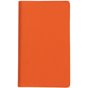 Ruuduline märkmik 76×134 mm, 60 lehte, plastkaaned – oranž