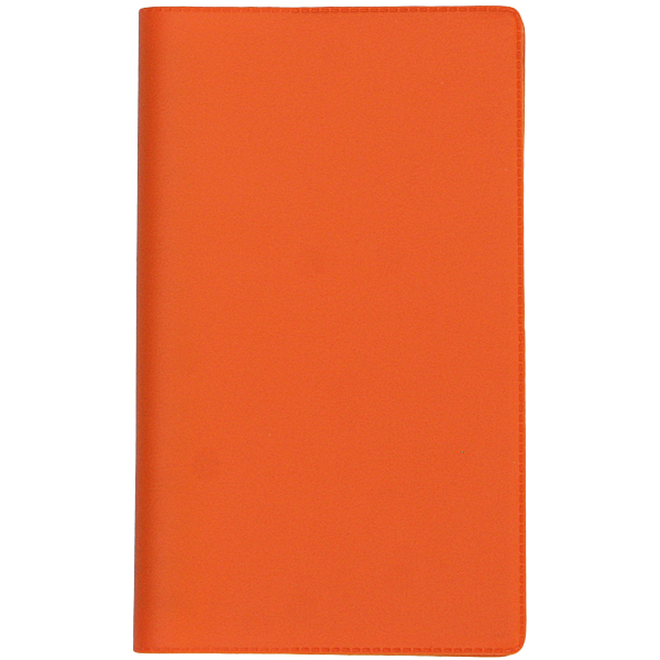 Ruuduline märkmik 76x134 mm, 60 lehte, plastkaaned – oranž | Kasseti Expert