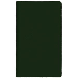 Ruuduline märkmik 76×134 mm, 60 lehte, plastkaaned – roheline