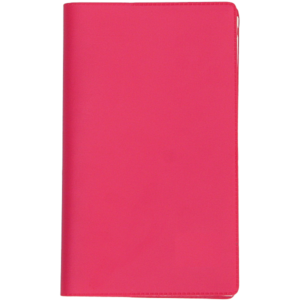 Ruuduline märkmik 76×134 mm, 60 lehte, plastkaaned – roosa