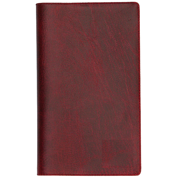 Ruuduline märkmik 76x134 mm, 60 lehte, plastkaaned – tumepunane | Kasseti Expert