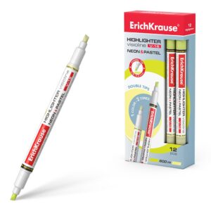 Tekstimarker kahe otsaga Visioline V-16 Neon+Pastel, 3,3 mm, kollane