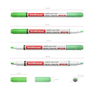Tekstimarker kahe otsaga Visioline V-16 Neon+Pastel, 3,3 mm, roheline