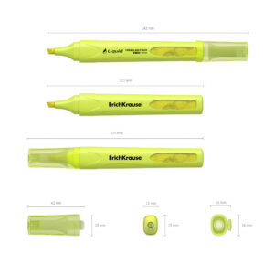 Tekstimarker Liquid Visioline V-14 Neon, 4,0 mm, kollane