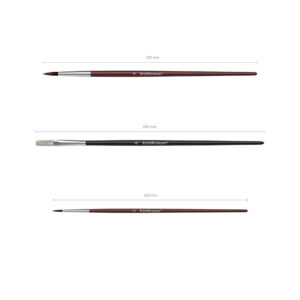 Pintslite komplekt Erich krause, poni ja seaharjas, 3tk riputuspakis