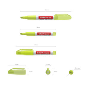 Tekstimarker Visioline V-11 Mini Neon, 4,0 mm, kollane
