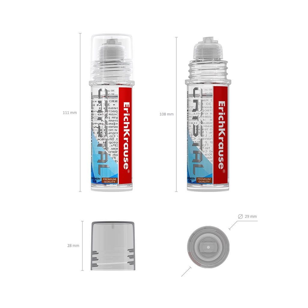 Liim, vedelliim 30 ml Crystal, müügialusel | Kasseti Expert