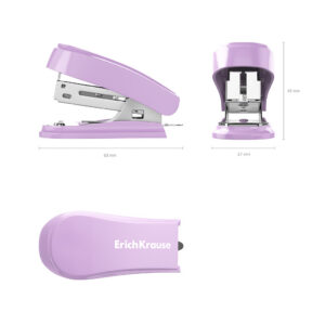 Klammerdaja 24/6 Clippy Mini Pastel Bloom, 15 lehte, assortii