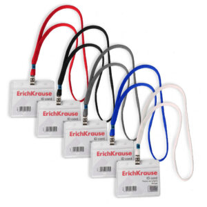 Nimekaardi hoidja horisontaalne 98x58mm PVC, kaelapael assortii