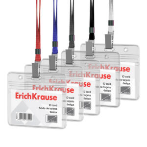 Nimekaardi hoidja horisontaalne 98x58mm PVC, kaelapael assortii