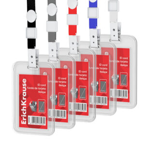 Nimekaardi hoidja vertikaalne 54x85mm, kaelapael assortii