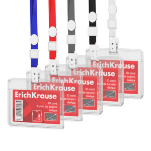 Nimekaardi hoidja horisontaalne 85x54mm SLIDE, kaelapael assortii