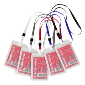 Nimekaardi hoidja vertikaalne 54x85mm SLIDE, kaelapael assortii