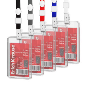 Nimekaardi hoidja vertikaalne 54x85mm SLIDE, kaelapael assortii