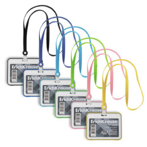 Nimekaardi hoidja horisontaalne 85x54mm, kaelapael assortii