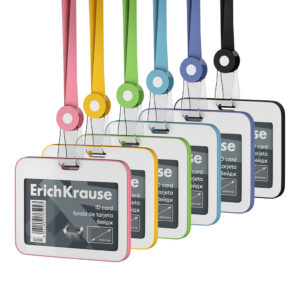 Nimekaardi hoidja horisontaalne 85x54mm, kaelapael assortii