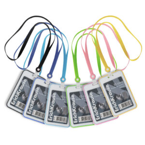 Nimekaardi hoidja vertikaalne 54x85mm, kaelapael assortii