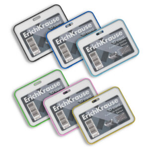 Nimekaardi hoidja horisontaalne 85x54mm, assortii