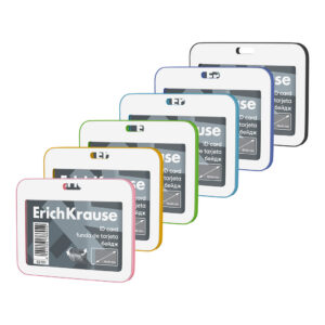 Nimekaardi hoidja horisontaalne 85x54mm, assortii