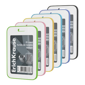 Nimekaardi hoidja vertikaalne 54x85mm, assortii